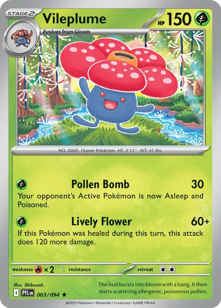 Phantasmal Flames  003/094 Vileplume