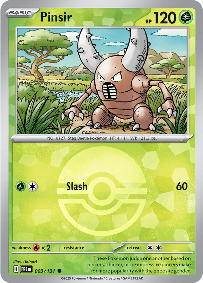 Prismatic Evolutions  003/131 Pinsir Poke Ball
