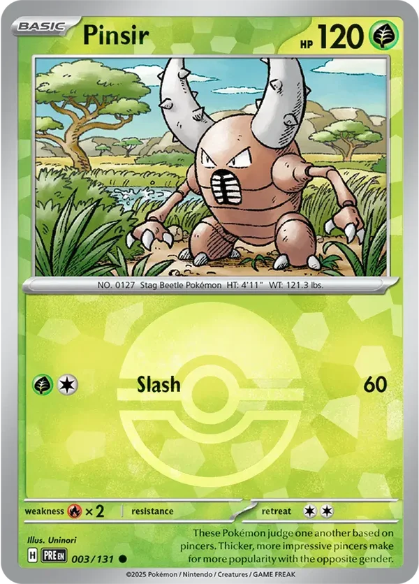 Prismatic Evolutions  003/131 Pinsir Poke Ball