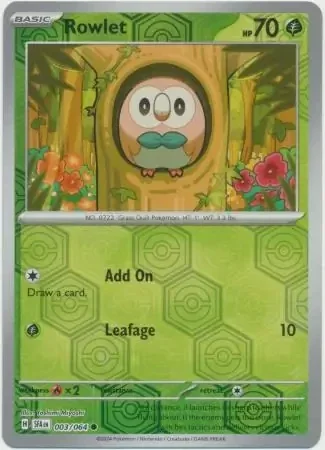 Shrouded Fable  003/064 Rowlet Rev Holo