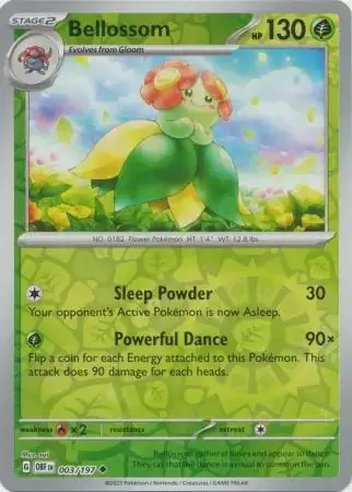 Obsidian Flames  003/197 Bellossom Rev Holo