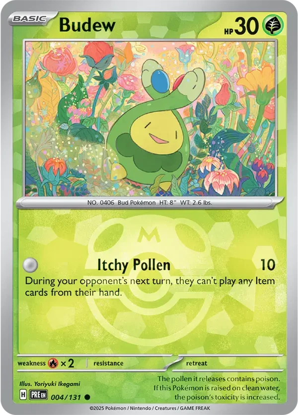 Prismatic Evolutions  004/131 Budew Master Ball