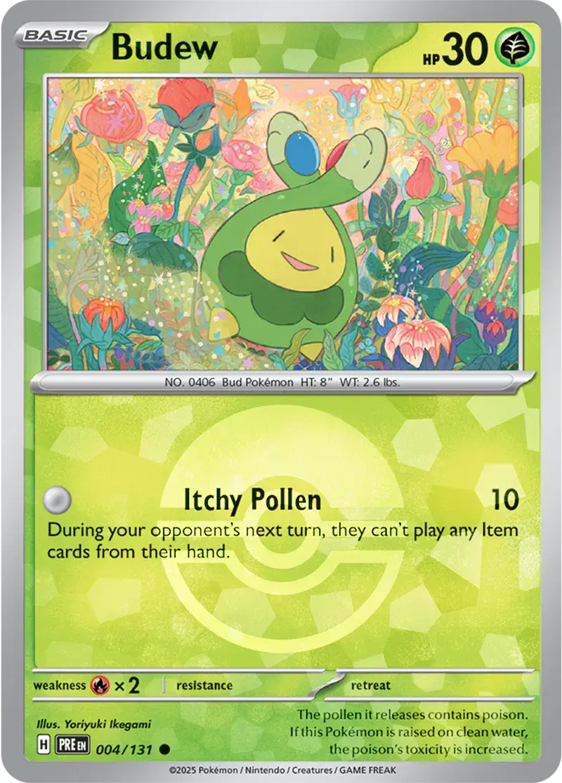 Prismatic Evolutions  004/131 Budew Poke Ball