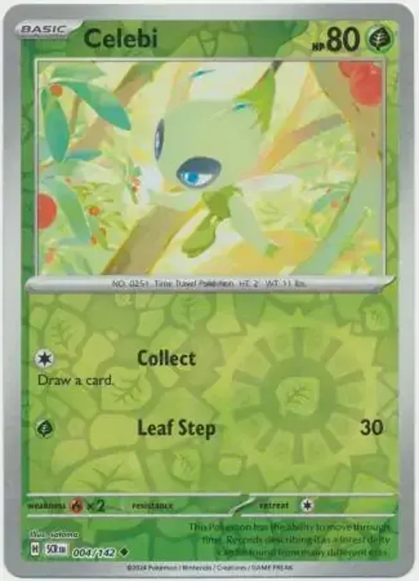 Stellar Crown  004/142 Celebi Rev Holo