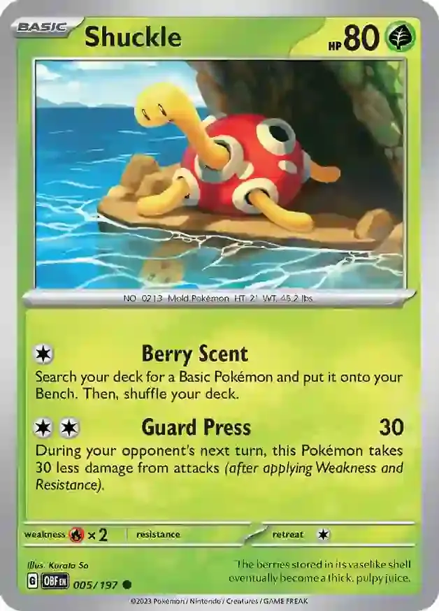 Obsidian Flames  005/197 Shuckle