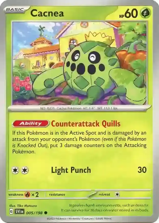 Scarlet & Violet  005/198 Cacnea