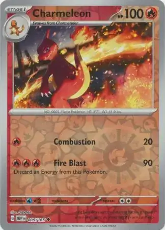 151  005/165 Charmeleon Rev Holo