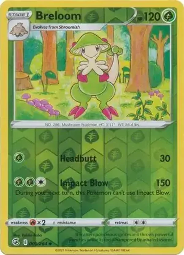 Fusion Strike  005/264 Breloom Rev Holo
