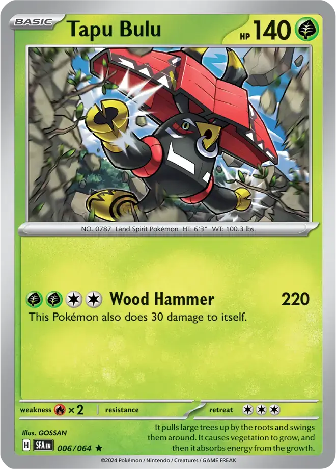 Shrouded Fable  006/064 Tapu Bulu Holofoil