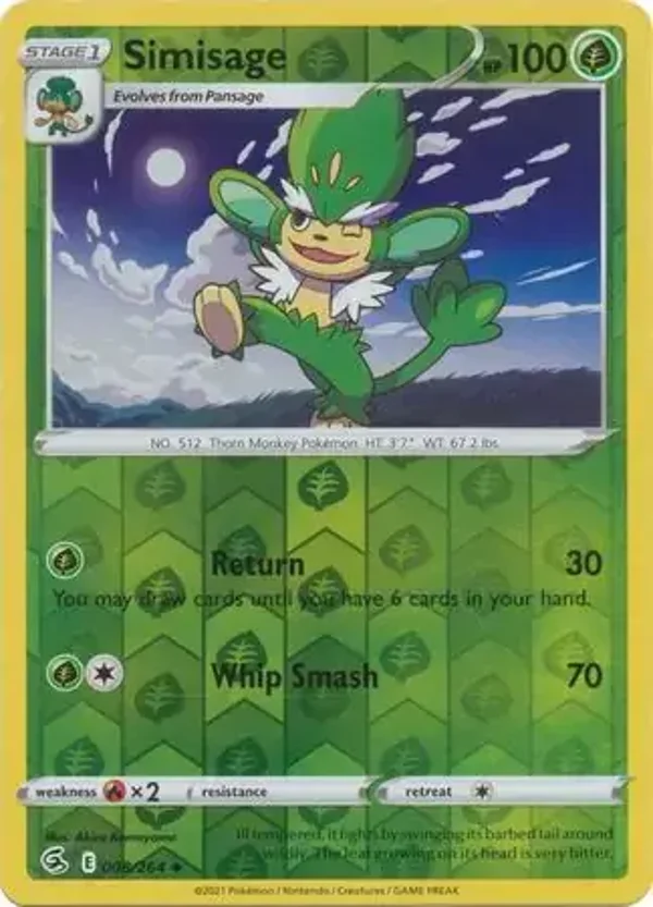 Fusion Strike  008/264 Simisage Rev Holo