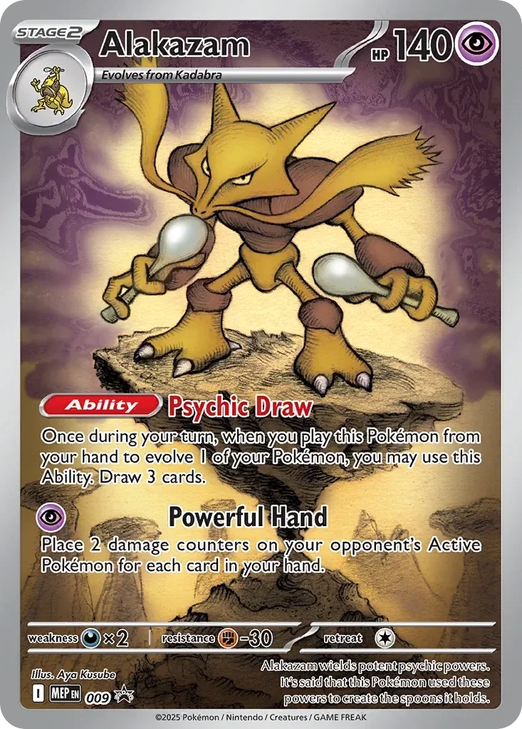 Promo MEP 009 Alakazam (Sealed)