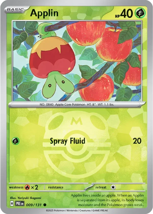 Prismatic Evolutions  009/131 Applin Master Ball