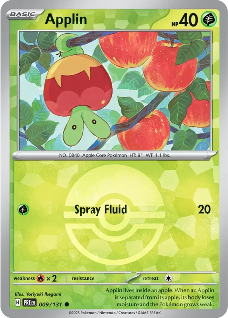 Prismatic Evolutions  009/131 Applin Poke Ball