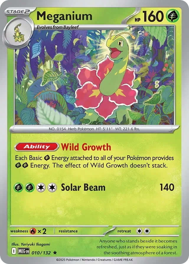 Mega Evolution  010/132 Meganium Holofoil