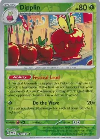 Prismatic Evolutions  010/131 Dipplin Rev Holo