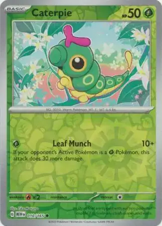 151  010/165 Caterpie Rev Holo