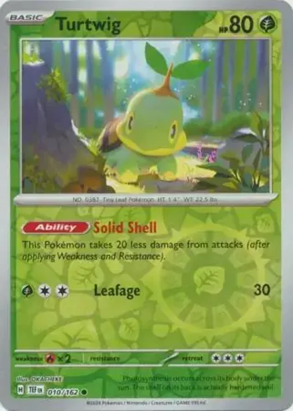 Temporal Forces  010/162 Turtwig Rev Holo