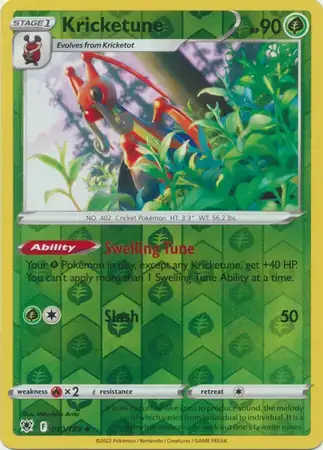 Astral Radiance  010/189 Kricketune Rev Holo