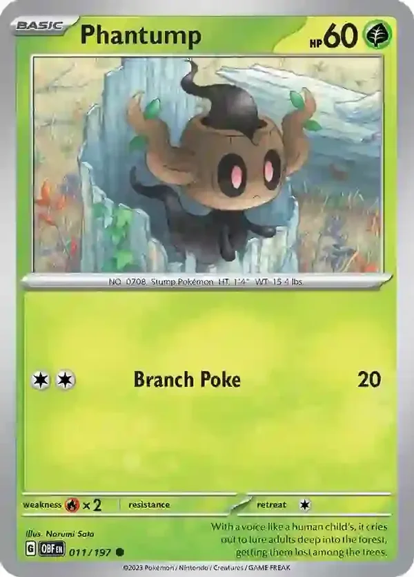 Obsidian Flames  011/197 Phantump