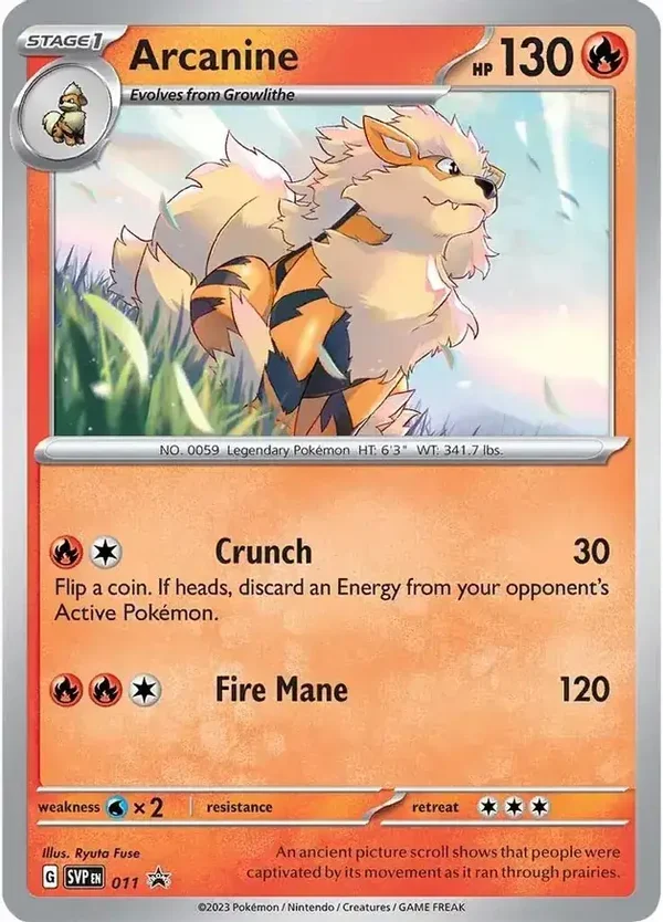Promo  SVP 011 Arcanine