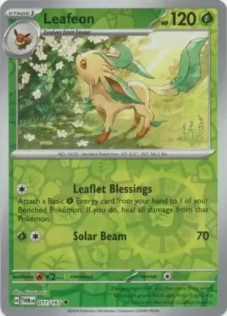Twilight Masquerade  011/167 Leafeon Rev Holo