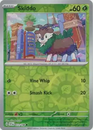 Scarlet & Violet  011/198 Skiddo Rev Holo
