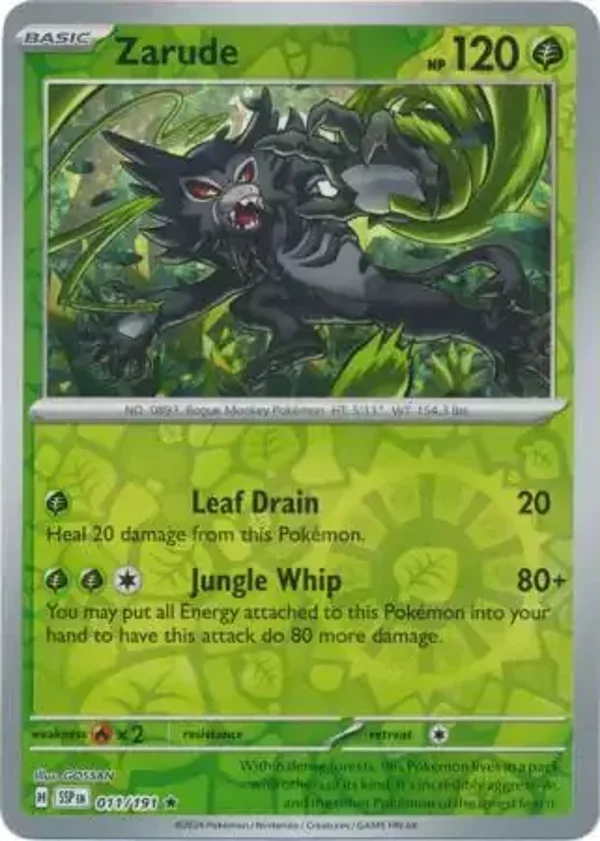 Surging Sparks  011/191 Zarude Rev Holo