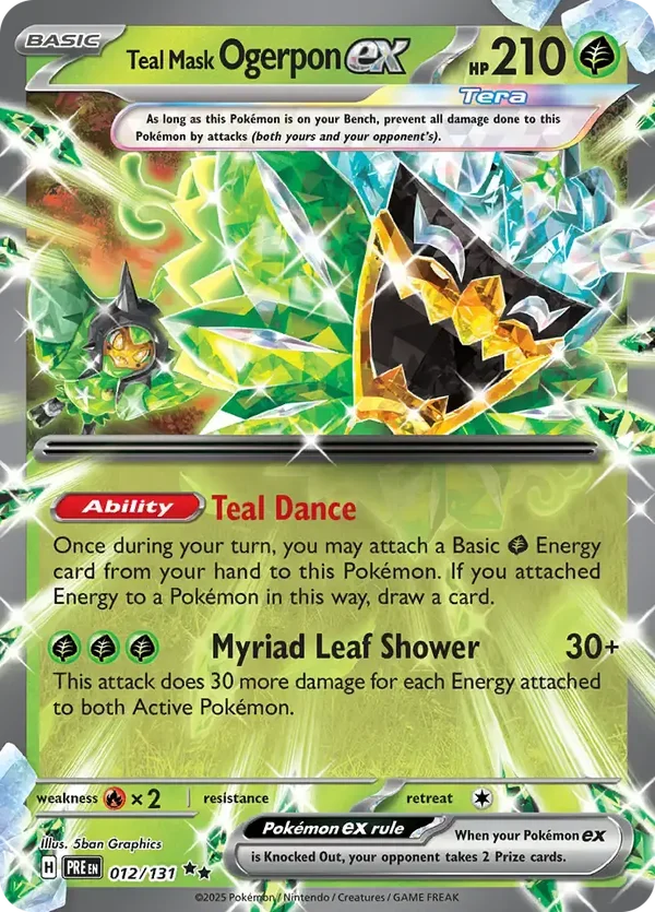 Prismatic Evolutions  012/131 Teal Mask Ogerpon Ex