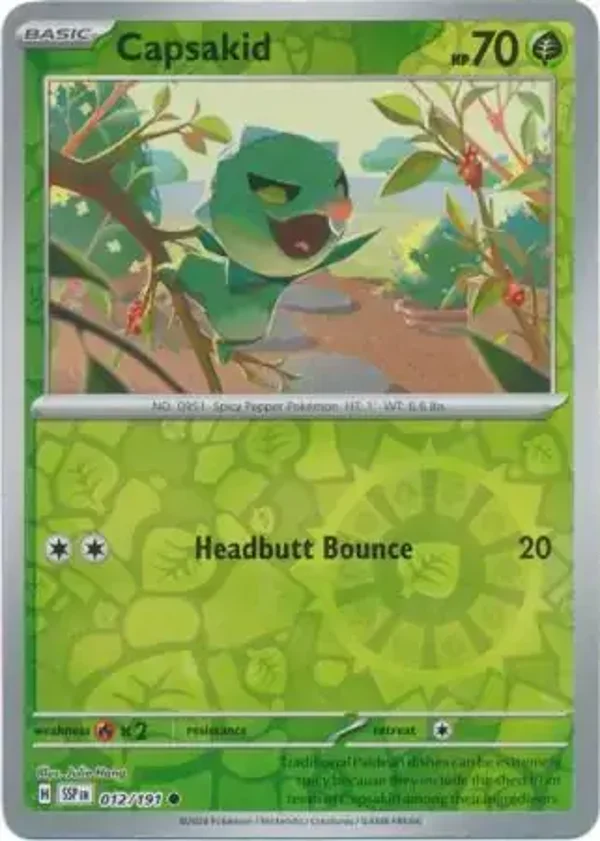 Surging Sparks  012/191 Capsakid Rev Holo