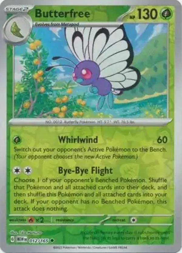 151  012/165 Butterfree Rev Holo