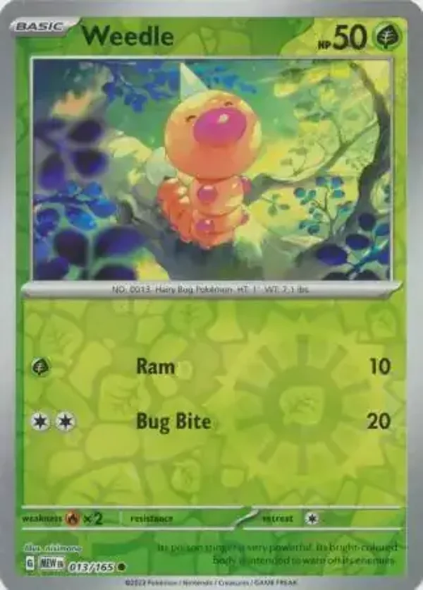 151  013/165 Weedle Rev Holo