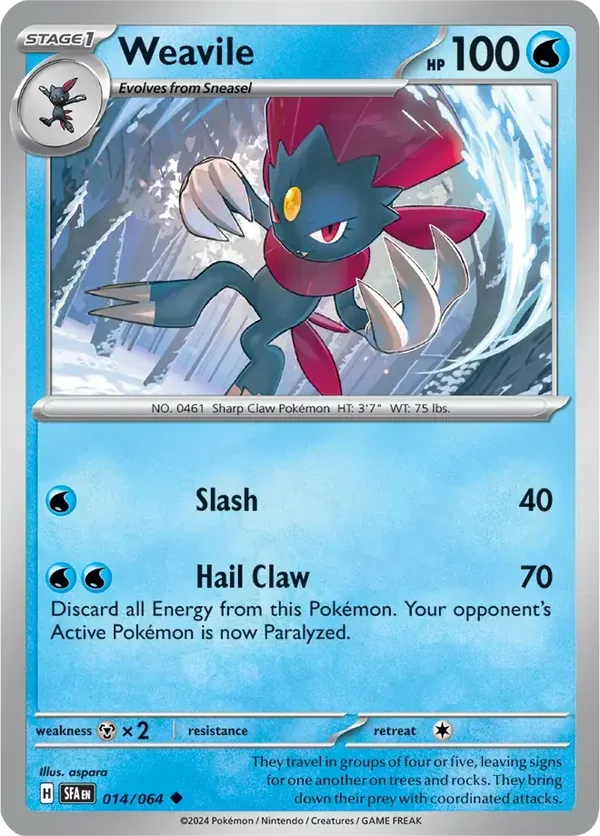 Shrouded Fable  014/064 Weavile