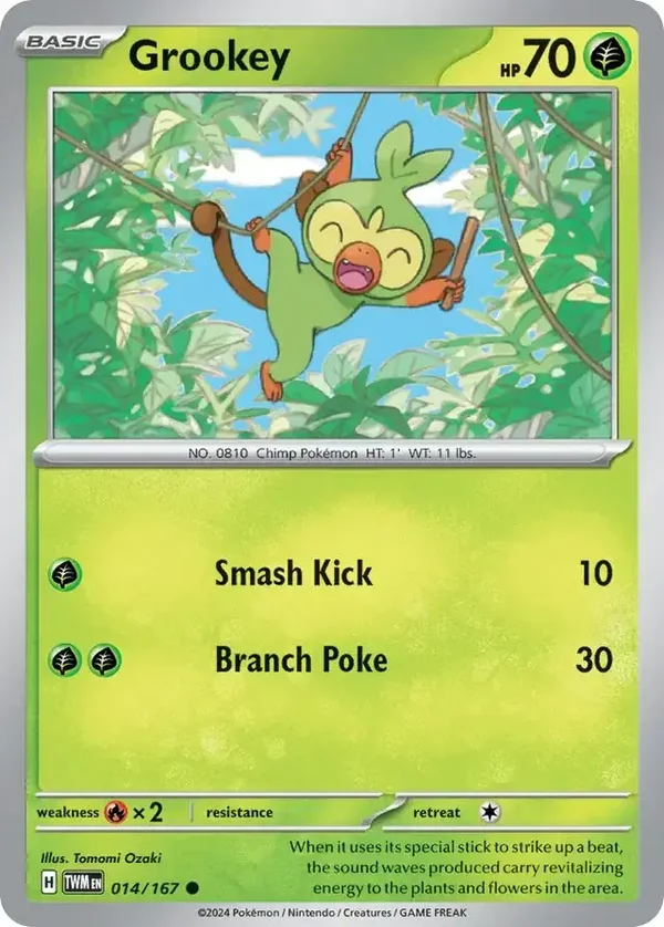 Twilight Masquerade  014/167 Grookey