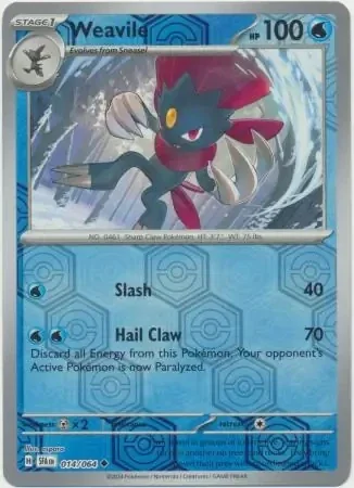Shrouded Fable  014/064 Weavile Rev Holo