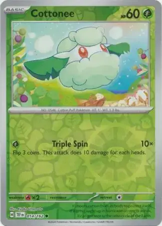 Temporal Forces  014/162 Cottonee Rev Holo