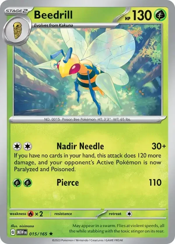 151  015/165 Beedrill Holofoil