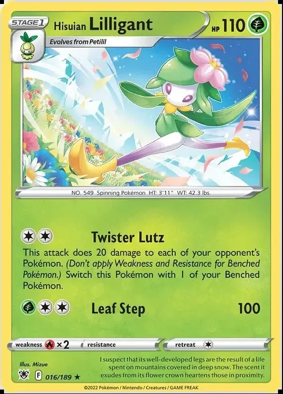 Astral Radiance  016/189 Hisuian Lilligant Holofoil