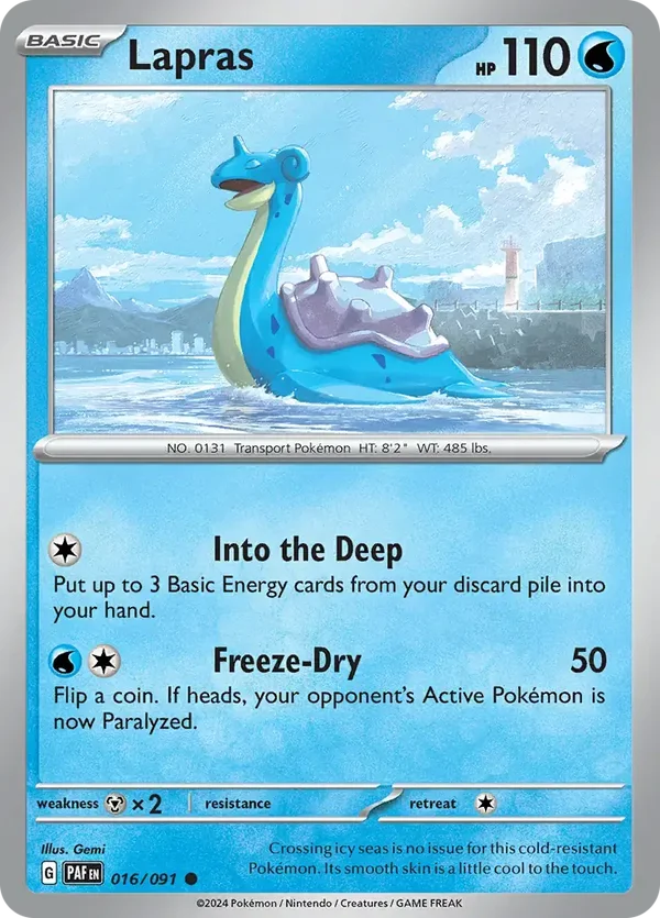 Paldean Fates  016/091 Lapras