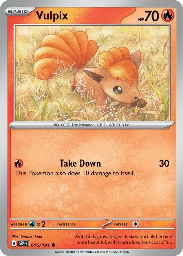 Surging Sparks  016/191 Vulpix