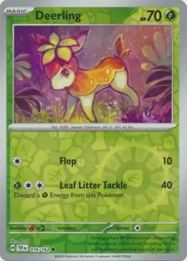 Temporal Forces  016/162 Deerling Rev Holo