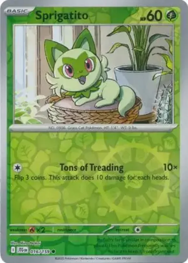 Journey Together  016/159 Sprigatito Rev Holo