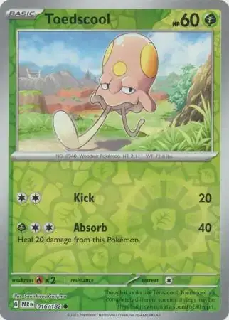 Paradox Rift  016/182 Toedscool Rev Holo