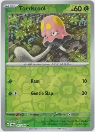 Stellar Crown  017/142 Toedscool Rev Holo