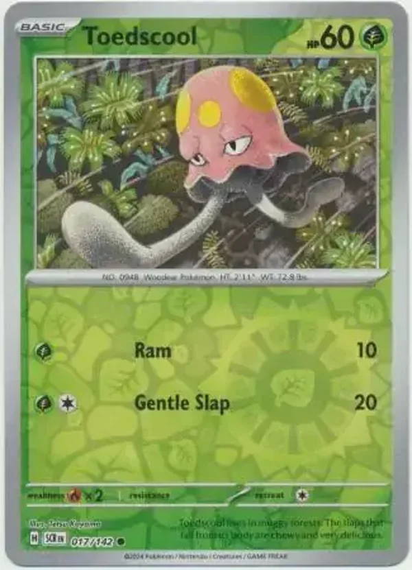 Stellar Crown  017/142 Toedscool Rev Holo