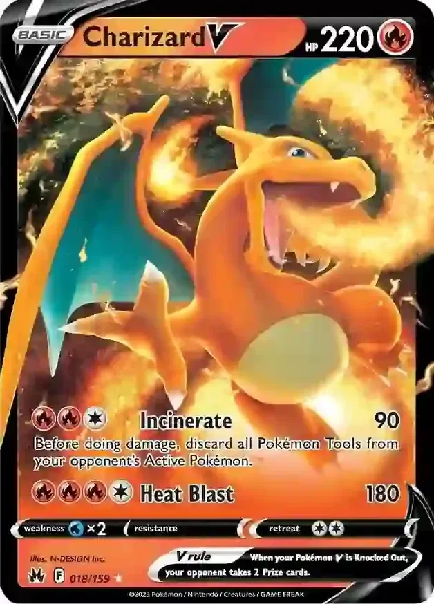 Crown Zenith  018/159 Charizard V
