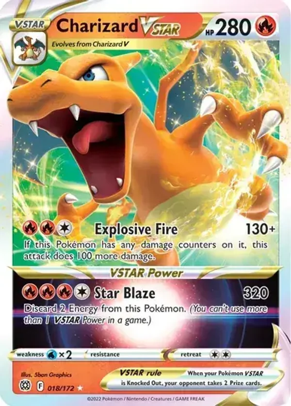 Brilliant Stars  018/172 Charizard Vstar