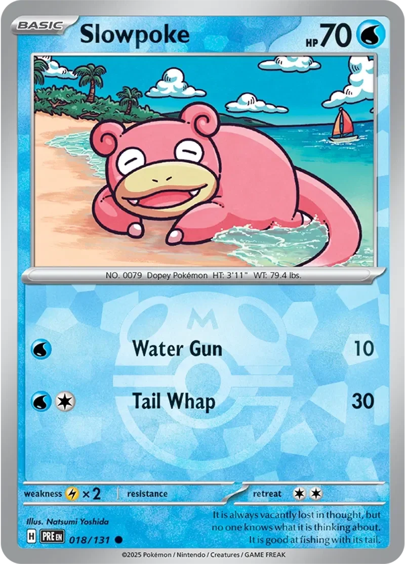 Prismatic Evolutions  018/131 Slowpoke Master Ball