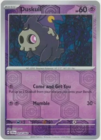Shrouded Fable  018/064 Duskull Rev Holo