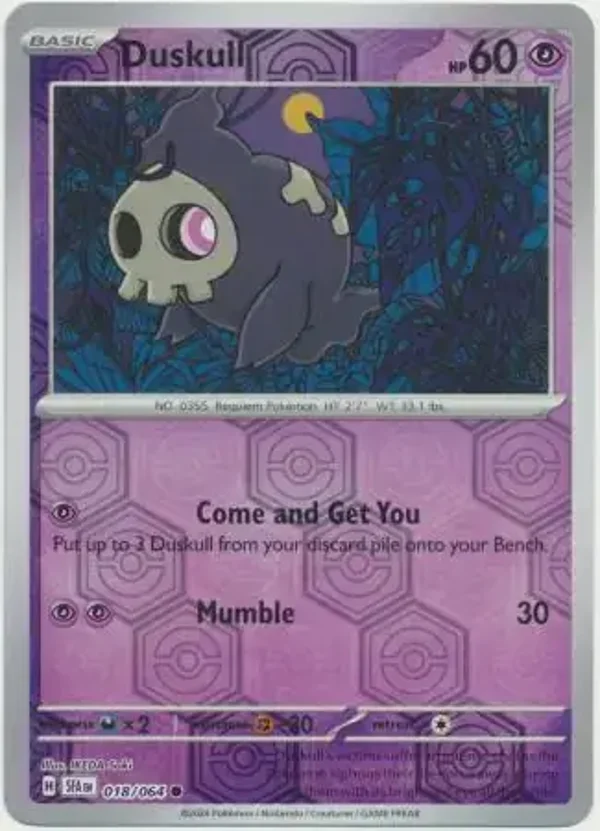 Shrouded Fable  018/064 Duskull Rev Holo