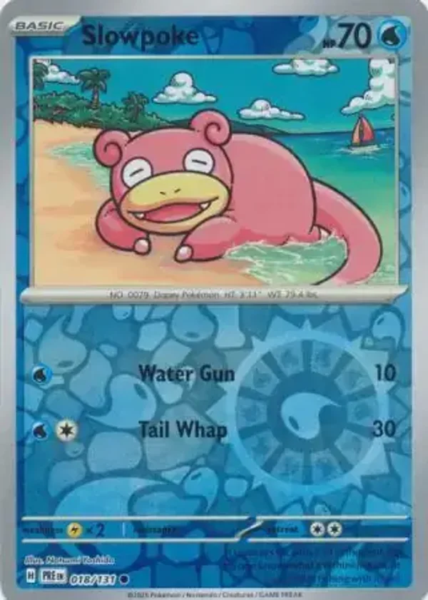Prismatic Evolutions  018/131 Slowpoke Rev Holo